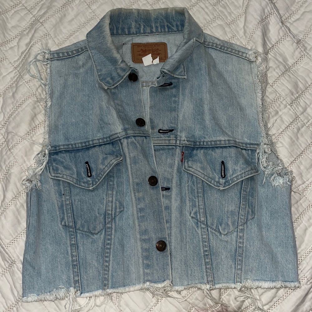 Levi denim crop Jacket